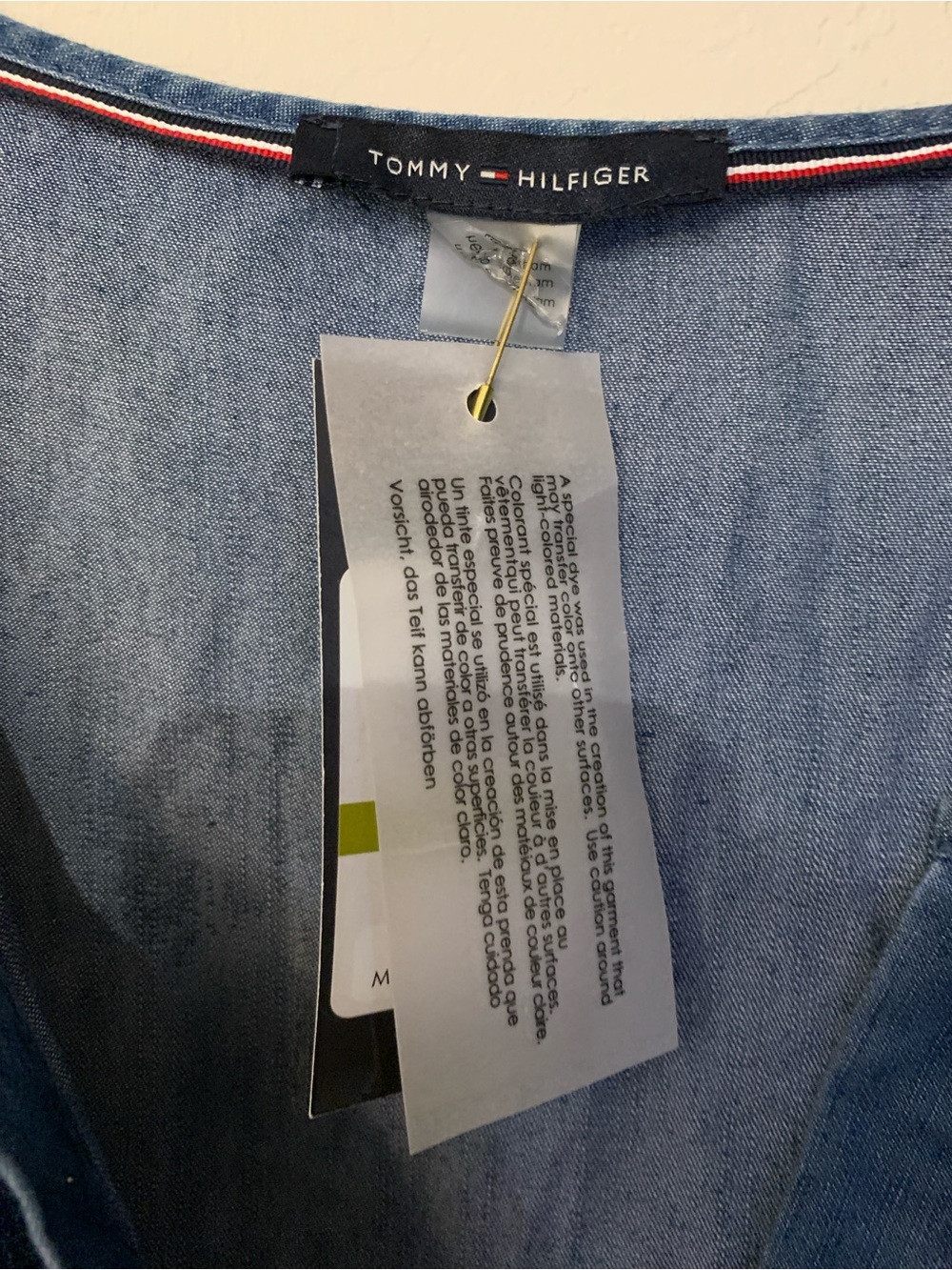 Tommy Hilfiger Blue Denim-Style Tiered Maxi Dress Size 14 Have tags worn once - Picture 5 of 13